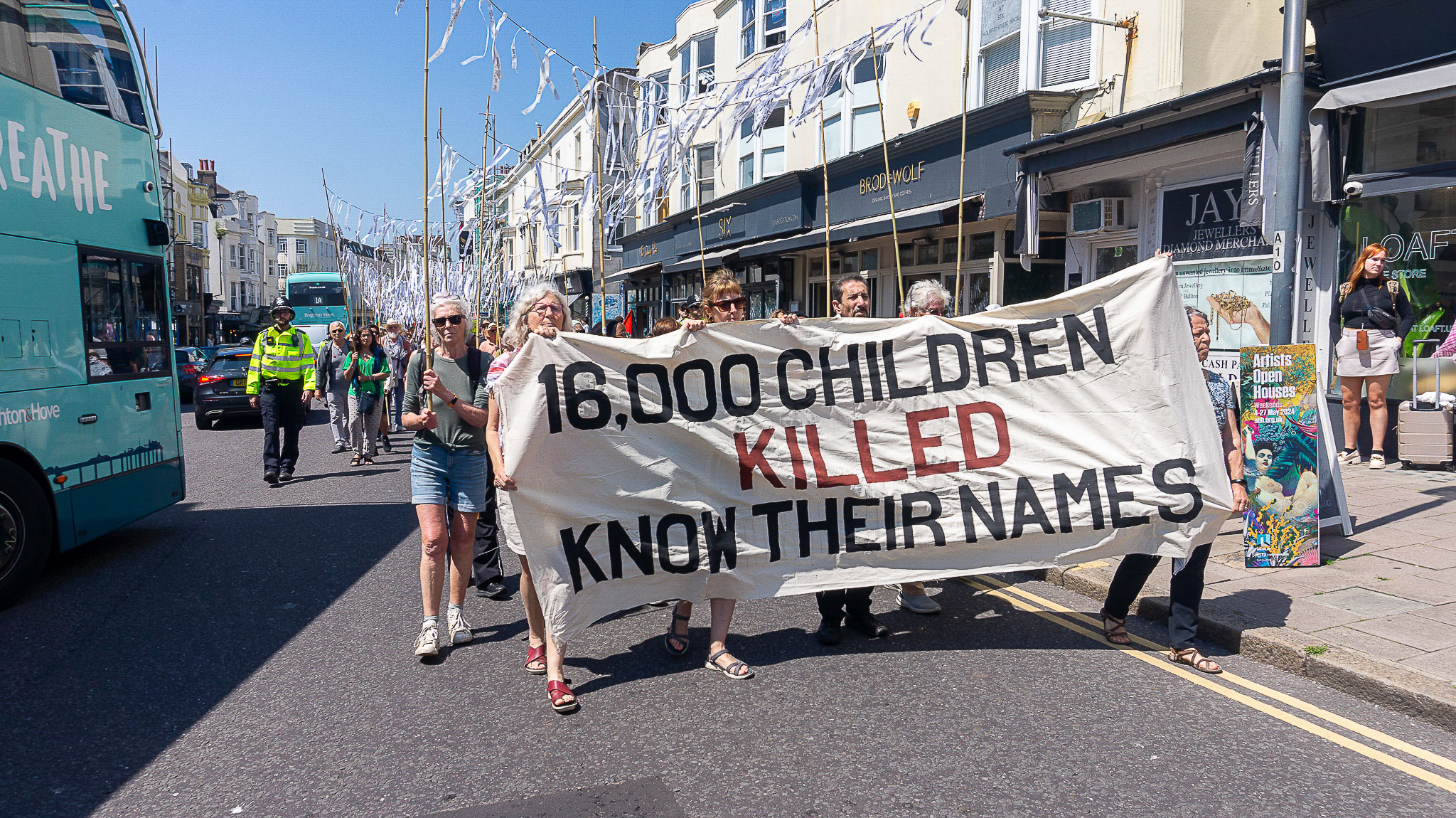 Voices from the Protests: 19th May 2024, Brighton: Gallery